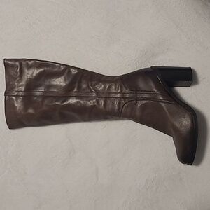 Stelle Movelle Brown Leather High Heel Knee Boot